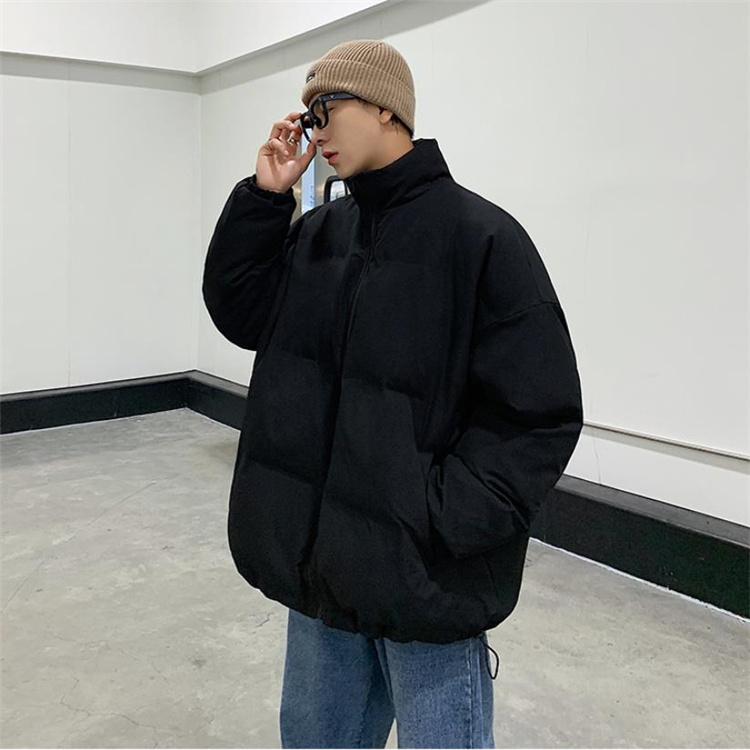 激安セール 2021 冬 香港スタイル ピュアカラー パン服 厚手 綿の服コート トレンド