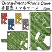 iPhone11 Pro (5.8インチ) 手帳型ケース 496 スマホケース アイフォン iPhoneシリーズ サッカー 球技