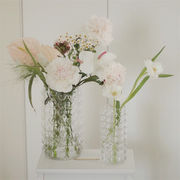 2022 FW 今年大人気  テーブル 装飾 花 ガラス クリア 花瓶 居間 花束 フラワーアレンジメント