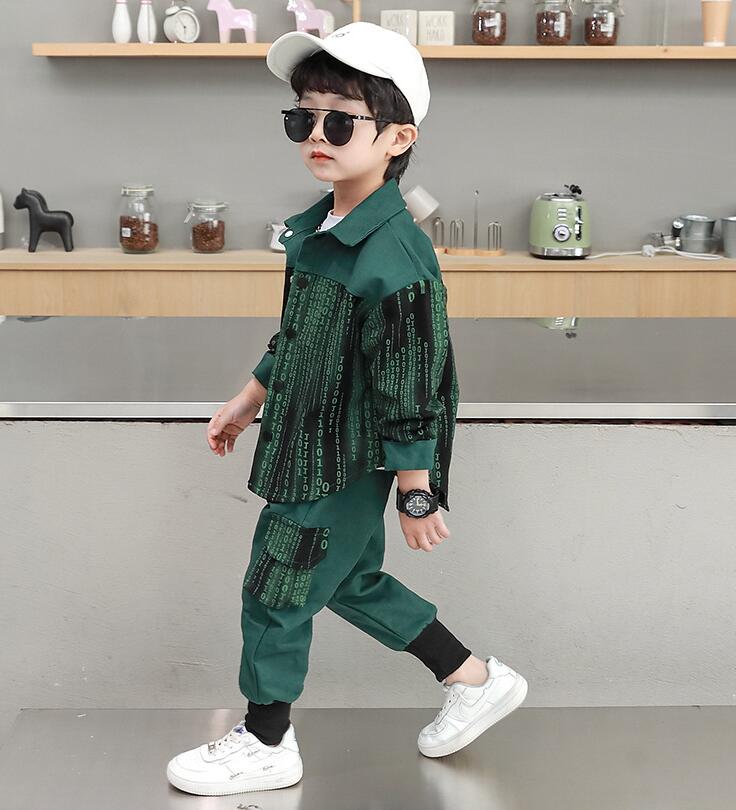 春秋新作 男の子 シャツ上下セット 子供服 ファッション キッズ服 2点セット 90 150 Www Watsons Biz Id