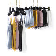 新商品パジャマ女夏氷シルクレースストラップパンツ2点セット通気性安全ズボン家庭服