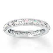 ホワイトオパールリング パール 9号 指輪 真珠 金属アレルギー フォーマル 冠婚葬祭用 結婚式用 真珠 貝