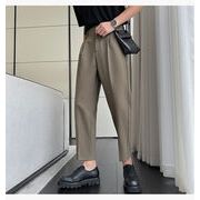 注目すべきアイテム 韓国ファッション 九分丈パンツ スリム スーツパンツ オシャレ ハイエンド