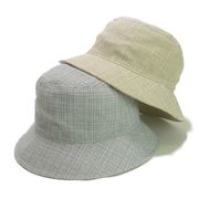 　2色織りバケットハット　ヤング帽子