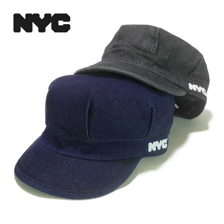 NYCライセンスクラシックデニムワークキャップ　ヤング帽子