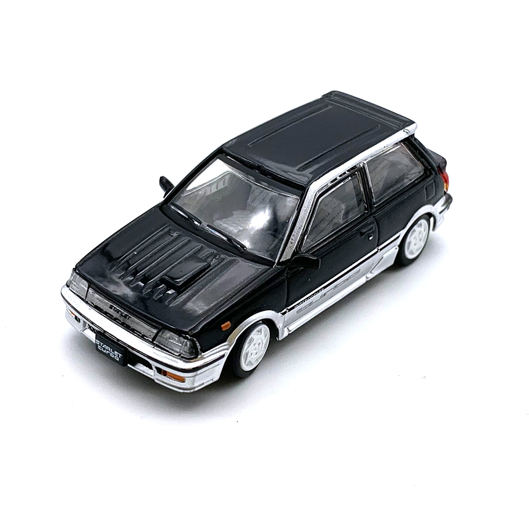 BM CREATIONS トヨタ スターレット ターボ S 1988 EP71 ブラック/シルバー (LHD)