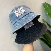 バケットハット　帽子　デニム　UVカット　韓国ファッション　レディース　