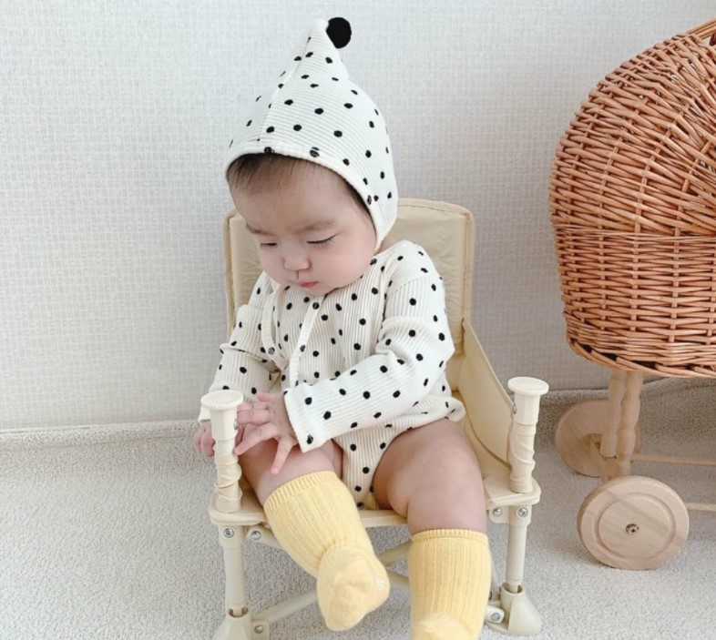 2022韓国風子供服 ベビー服 春と秋 女の子男の子 幼児 シンプル 帽子+連体服