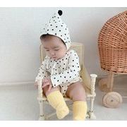2022韓国風子供服 ベビー服 春と秋 女の子男の子 幼児 シンプル 帽子+連体服