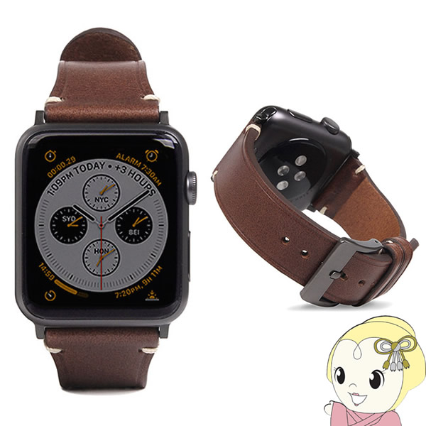 Apple Watch 42/44mm 用 バンド Buttero Leather ブラウン SD18381AW