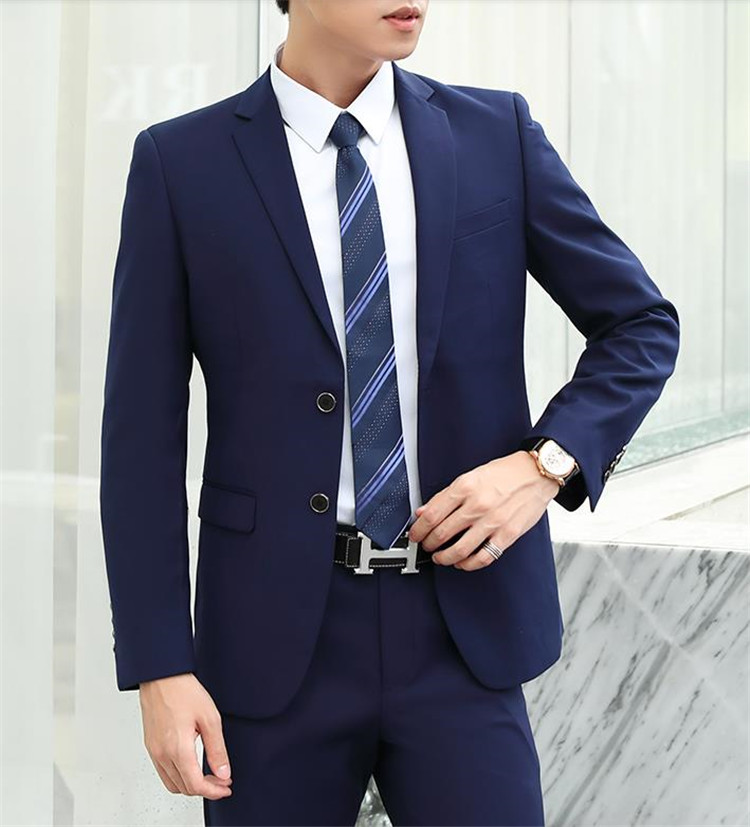 デザインセンス スーツ 男性コートユース 職業 トップス 韓国版 スリム ビジネス カジュアル スーツセット