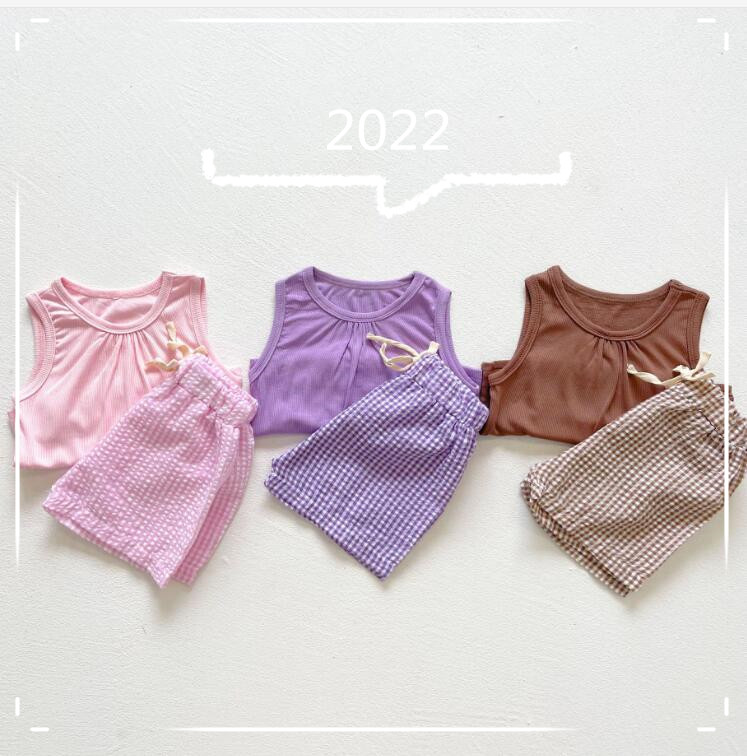 2022新作★子供服★シャツ＋パンツ★セットアップ★ベビー★韓国子供服★3色★66-100CM