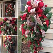 セール　クリスマスリース ナチュラル リース ドア 壁飾り ガーランド 松かさ 60cm/90cm