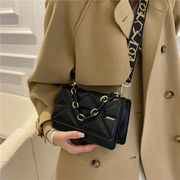 チェック柄のpuバッグ\女性の小さな正方形のハンドバッグ、ショルダーメッセンジャーバッグ