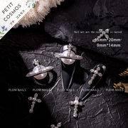 十字架 ラインストーン ネイルパーツ ネイル用品 キラキラ メタルパーツ デコパーツ 韓国風