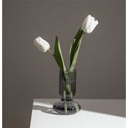 実物画像あり新作 牧歌的なスタイルリビングルームフラワーアレンジメントミニドライフラワーガラス 花瓶