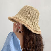 麦わら帽子　折りたたみ　日焼け防止　紫外線対策　ハット　春夏　日よけ帽子　uvカット