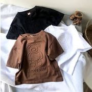 韓国子供服　Tシャツ　コットン製　ユニセックス　男女兼用　コットン製　3色展開　80#-140#