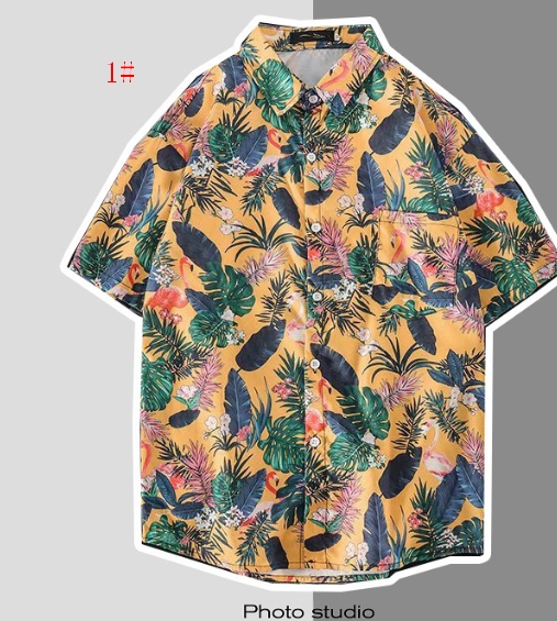 2022 夏新作 ハワイ半袖 メンズ シャツ ハワイシャツ  人気  男女兼用   花柄 ビーチ ゆったり リゾート8色