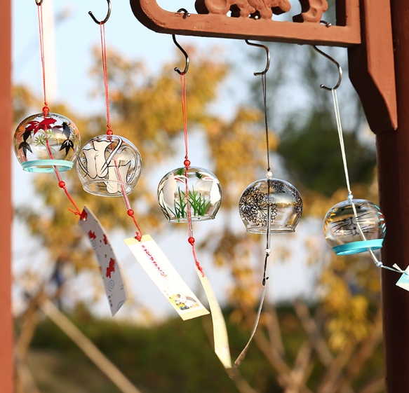 2024 和風新作せんす！ 江戸風鈴 和風 和雑貨 風鈴 夏祭り 桜花屋 涼を