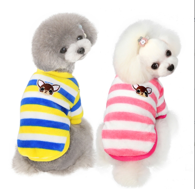 ペット用品   犬用  小型犬服  ネコ雑貨 猫服 ハロウィン   ペット服  ストライプ 犬服  可愛い 5色