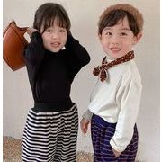 2022 人気 子供服 キッズ服 韓国風子供服 トップス 純色 可愛い  ハイネック   長袖 男女兼用  3色