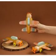 おもちゃ   人気 木製 子供 飛行機  可愛い   子供用品  遊びもの    baby 玩具  ベビー用品  知育玩具