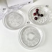 写真道具   韓国風   トレイ   お皿   生活雑貨   ガラス皿   食器