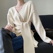 ニットトップス　セーター　レディース　ファッション　韓国風　秋冬　デザイン