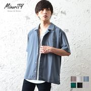 【2022年春の新作】半袖オープンカラーシャツ／MinoriTY