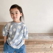 【2022夏新作】韓国風子供服 ベビー服 　男女兼用　おしゃれ　半袖　トップス　シャツ