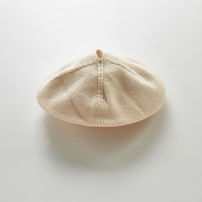 お勧め 春新作 韓国風男女 0-1歳幼児 子供帽子 ベビー帽子 ニット帽 ベレー帽 編みキャップ 8色