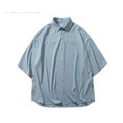 買うなら今&#8252;限定大特価 シャツ デザインセンス スリット 夏 薄 トレンド 怠惰な風 長袖 スリム