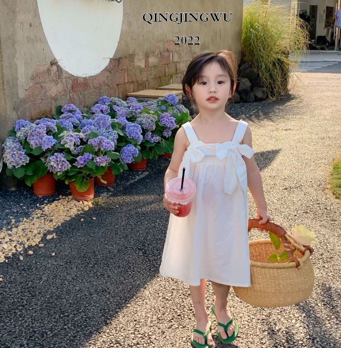 2022春夏新作 韓国子供服  ワンピース 半袖  かわいい  花柄  プリンセススカート ファッション 3色
