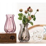 タイムセール限定超目玉商品 INSスタイル ガラス 花瓶 装飾 カラー フラワーアレンジメント 工芸品