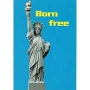 ポストカード カラー写真 自由の女神「Born free」