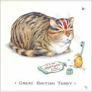 グリーティングカード 誕生日/バースデー ピーター・クロス「グレートな配色で猫を塗ったねずみ」動物