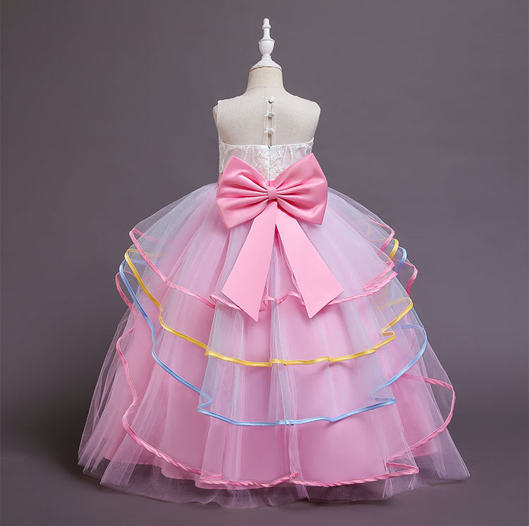 キャンディのように甘いです ドレス ケーキスカート マルチレイヤー プリンセスドレス ロングセクション