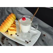 ミルクティーカップ コーヒーカップ オフィス ダブル 耐熱性 ゴブレット カップ ジュースカップ