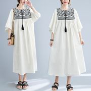 初回送料無料夏の新しいドレスプラスサイズゆったりワンピース半袖人気商品オシャレAX-9799