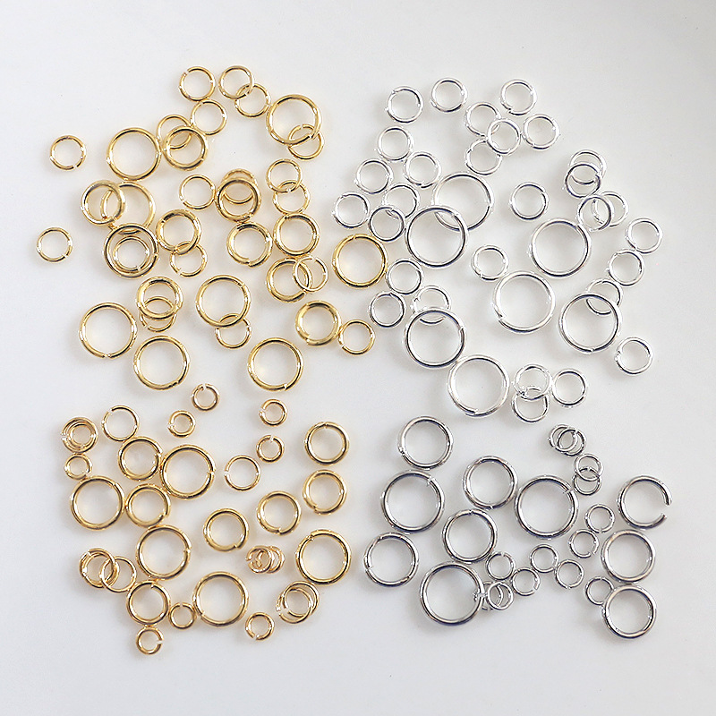 ハンドメイド 連結金具 丸環 真鍮 部品 材料 アクセサリー資材 アクセサリーパーツ チャーム 丸カン リング