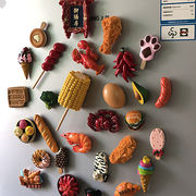 三次元シミュレーション食品冷蔵庫ステッカー、3Dかわいい磁気ステッカー、磁石冷蔵庫の装飾