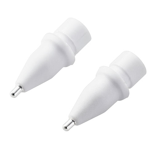 エレコム Apple Pencil 交換ペン先/2個入り/金属製/極細 P-TIPAP01