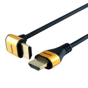 【5個セット】ホーリック HDMIケーブル L型90度 3m ゴールド HL30-567G