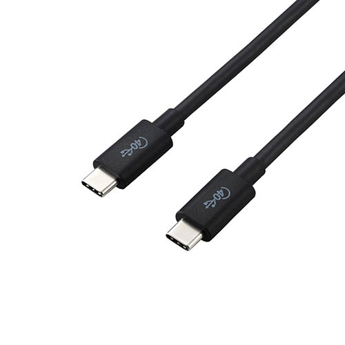 【5個セット】エレコム USB4ケーブル/C-Cタイプ/認証品/PD対応/40Gbps/0