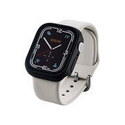 エレコム Apple Watch41mm用フルカバーケース プレミアムガラス 反射防止 A