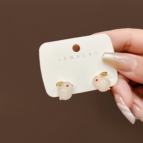 ◆6000円以上購入送料無料◆新品 花 耳飾り ウサギ ミツバチ イヤリング ピアス アクセサリー