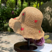 麦わら帽子　帽子　バケットハット　夏UVカット　つば広　日焼け防止　紫外線対策　折りたたみ