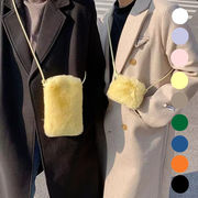 ファーバッグ★ミニバッグ 小物入れ スマホポーチ 携帯バッグ 高級感 鞄 韓国ファッション