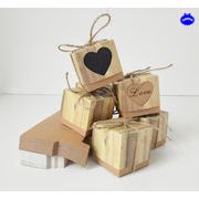 ラッピングボックス　5*5*5cm　ギフトボックス　お菓子ボックス　組立式紙箱